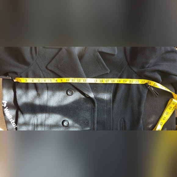 Croft & Barrow Black Double Breasted Peacoat - Size XL - Picture 6 of 6